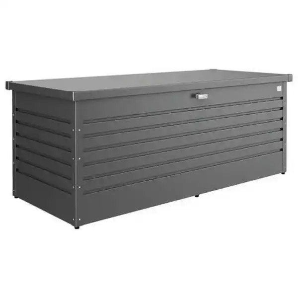 Bild 1 von Biohort Kissenbox, Dunkelgrau, Metall, 181x71x79 cm, rostfrei, wetterbeständig, Aufbewahrung & Schutzhüllen, Gartenboxen