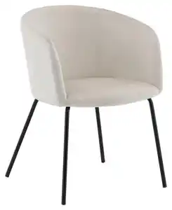 Stuhl Berit ca. 55x78x55 cm Weiß, Schwarz, Weiß, Beige
