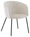 Bild 1 von Stuhl Berit ca. 55x78x55 cm Weiß, Schwarz, Weiß, Beige