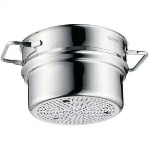 WMF Dampfeinsatz, Edelstahl, Metall, rund, backofengeeignet, hitzebeständig, rostfrei, gelocht, Kochen, Küchenhelfer
