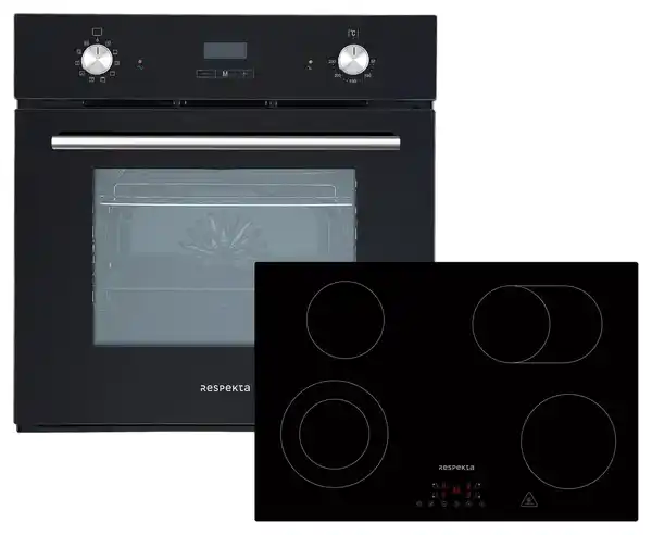 Bild 1 von Backofenset ASET6007700 ca. 59,5/64/55 cm Schwarz, Schwarz