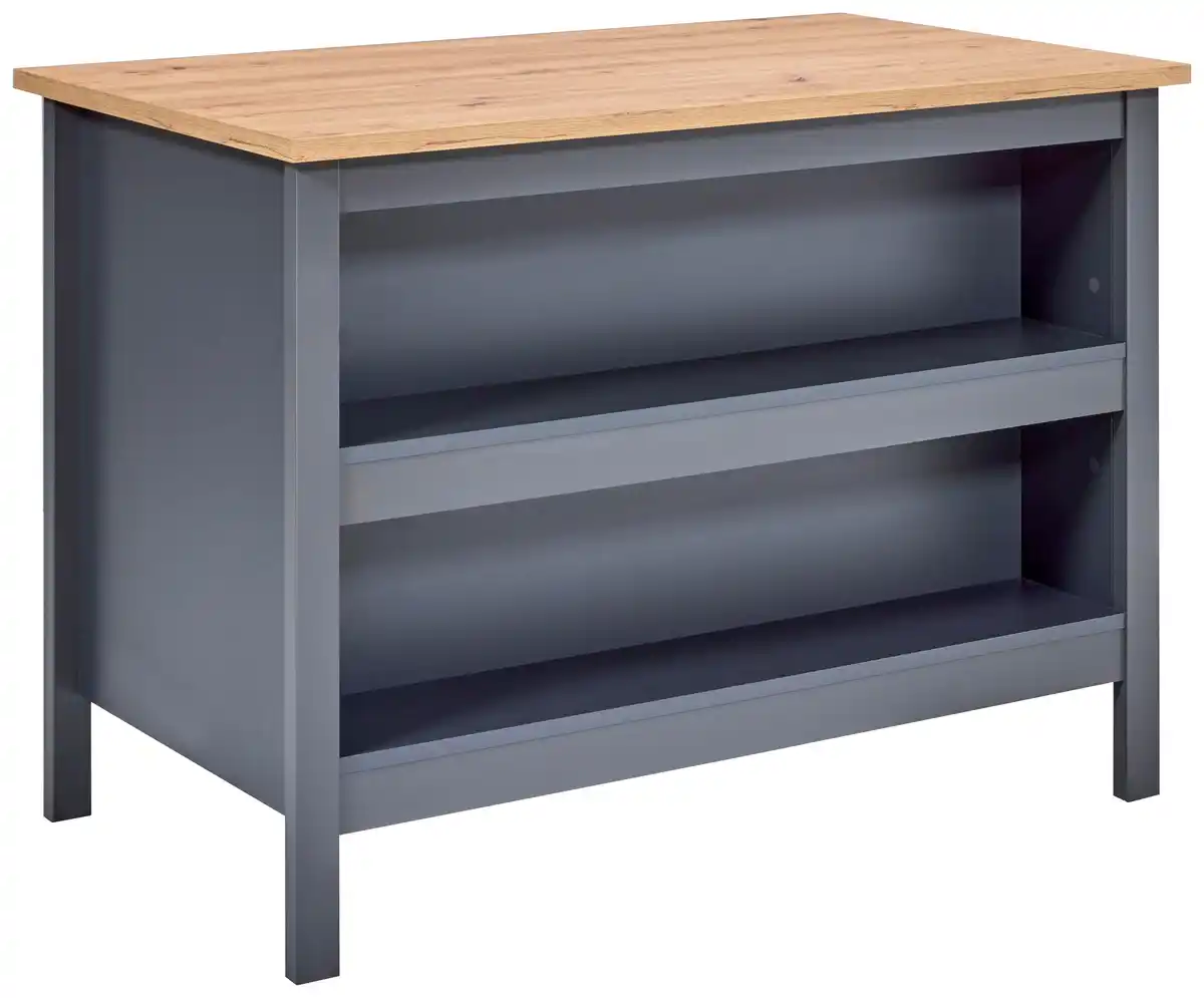 Bild 1 von Kücheninsel Venet, Anthrazit/Artisan Eiche, Anthrazit, Eiche Artisan