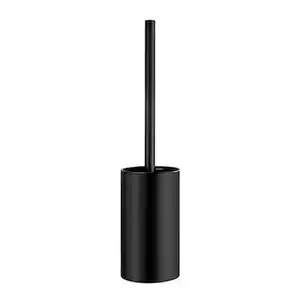 Smedbo Wc-Bürstengarnitur Beslagsboden, Schwarz, Metall, 10.3x37x10.3 cm, Bürstenkopf abnehmbar, austauschbar, Badezimmer, WC Ausstattung, WC Bürstengarnituren