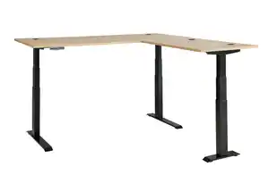 Eckschreibtisch Memphis in Eiche Artisan/Graphitfarben, Graphitfarben, Eiche Artisan