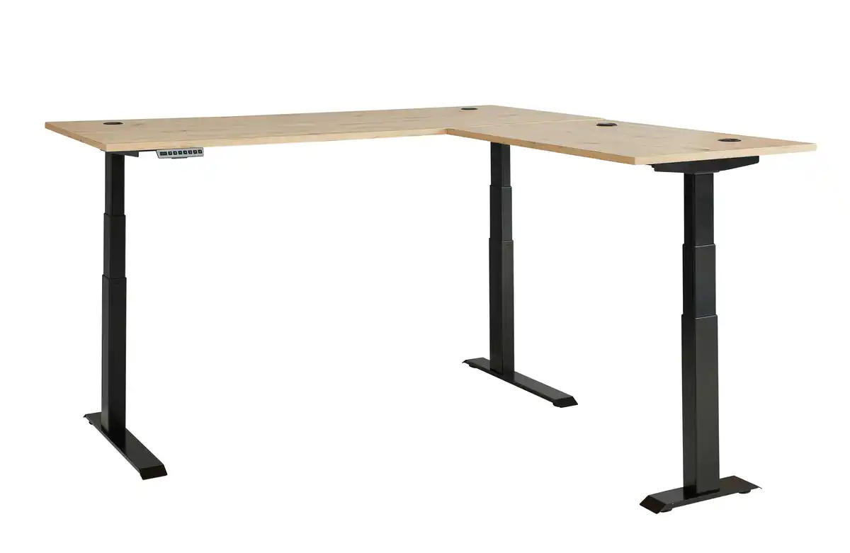 Bild 1 von Eckschreibtisch Memphis in Eiche Artisan/Graphitfarben, Graphitfarben, Eiche Artisan