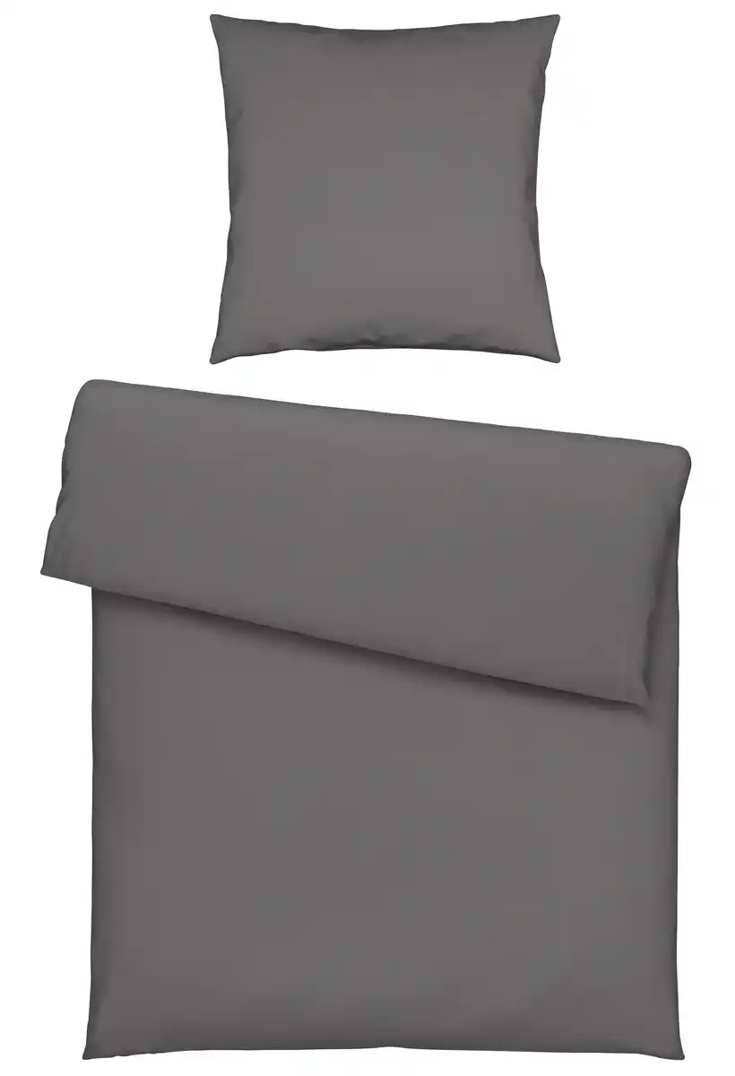 Bild 1 von Bettwäsche Iris in Grau ca. 135x200cm, Grau