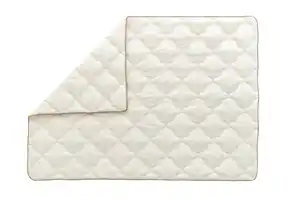 Bettdecke Superwashed Wolle ca. 135x200x17,33 cm Weiß, Weiß