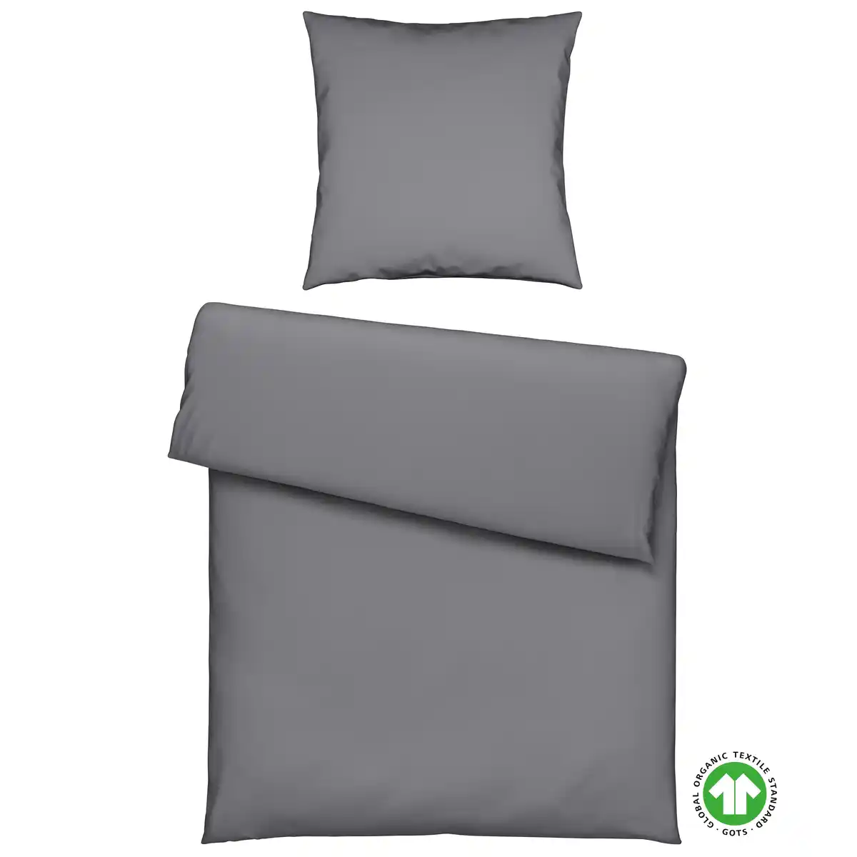 Bild 1 von Bettwäsche Bio-Anna Graphitfarben ca. 135x200cm, Graphitfarben