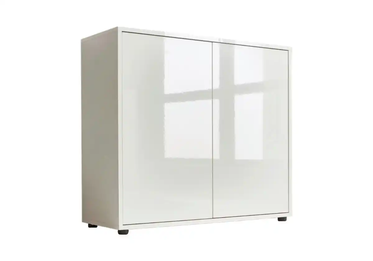 Bild 1 von Kommode Mailand  Typ 4 Weiß, Weiß, Weiß Hochglanz