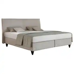 RUF Betten Boxspringbett, Grau, Textil, H2 + H3, 7-Zonen, Höhe ca. 26 cm, 160x200 cm, Blauer Engel, Goldenes M, Handmade in Germany, Oeko-Tex® Standard 100, Über- und Sondergrößen erhältlich, S