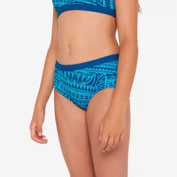 Bild 1 von Sportbikini Hose Mädchen - 500 Kamyleon Fatu blau/türkis