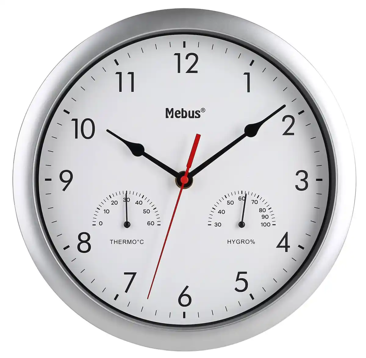 Bild 1 von MEBUS Wanduhr mit Klimastation