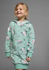 KIDSWORLD Sweatkleid Einhorn mit Kapuze