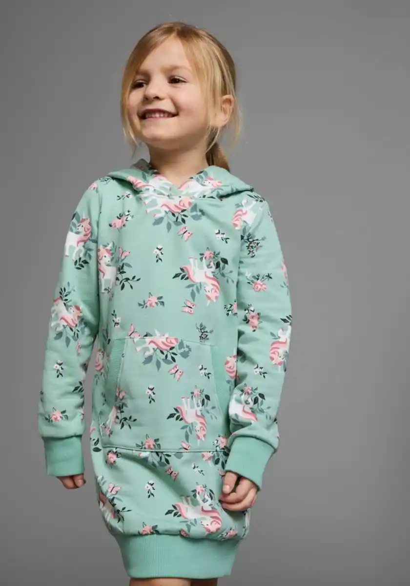 Bild 1 von KIDSWORLD Sweatkleid Einhorn mit Kapuze