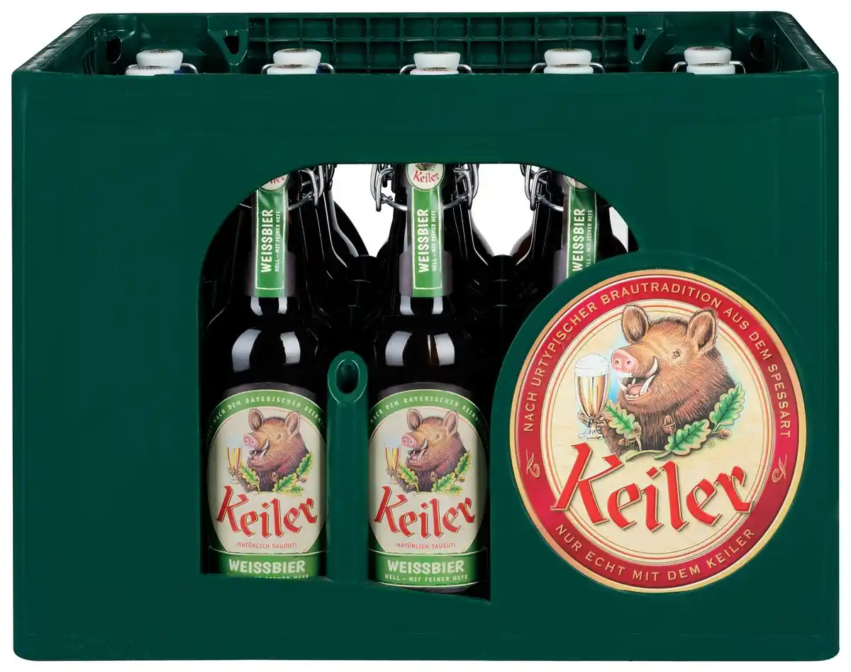 Bild 1 von KEILER Weißbier hell, Ka. 20 x 0,5-l-Fl.