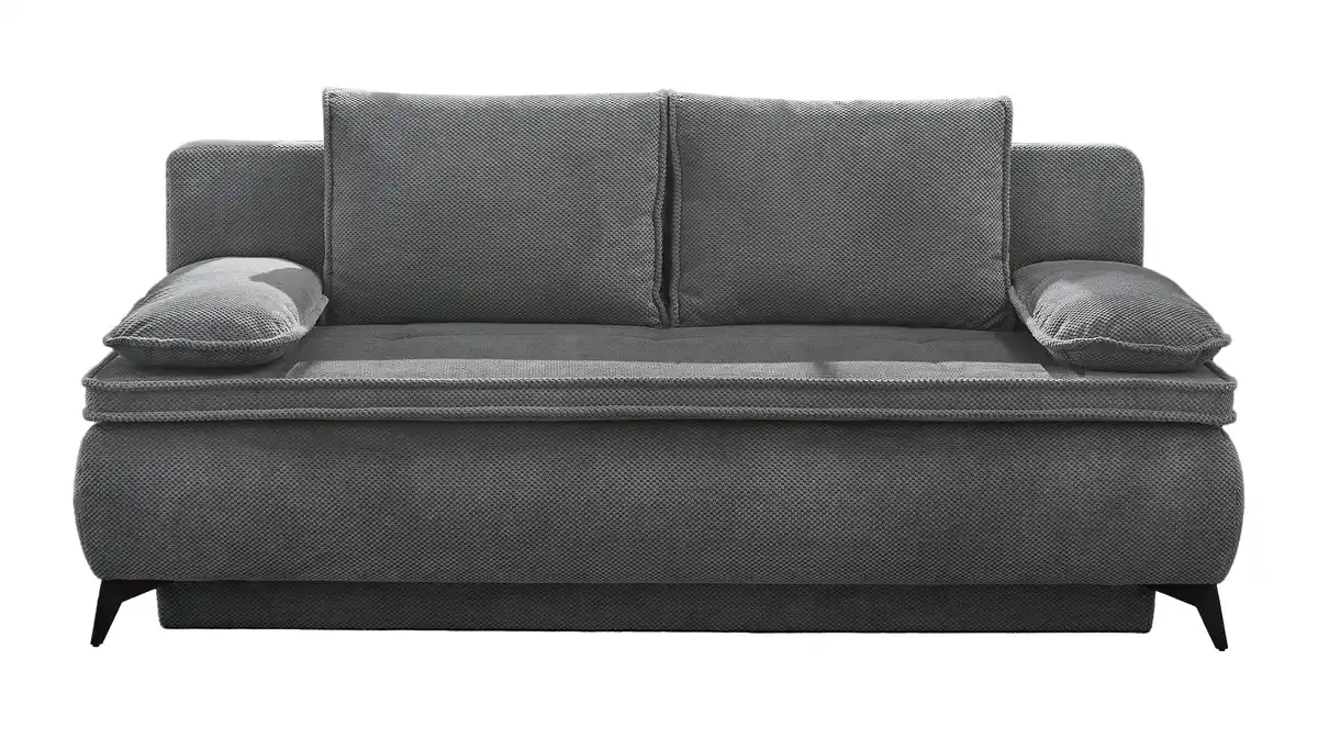 Bild 1 von Schlafsofa Cord grau Bettkasten Dauerschläfer 205 cm - DREAMER