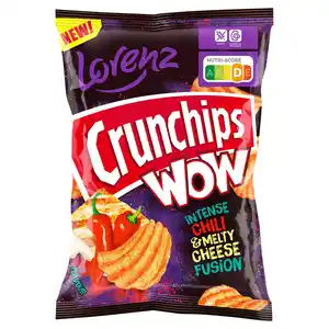 LORENZ Crunchips WOW 110 g, Chili & Melty Cheese