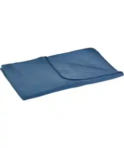 Weiche Fleecedecke, dunkelblau
