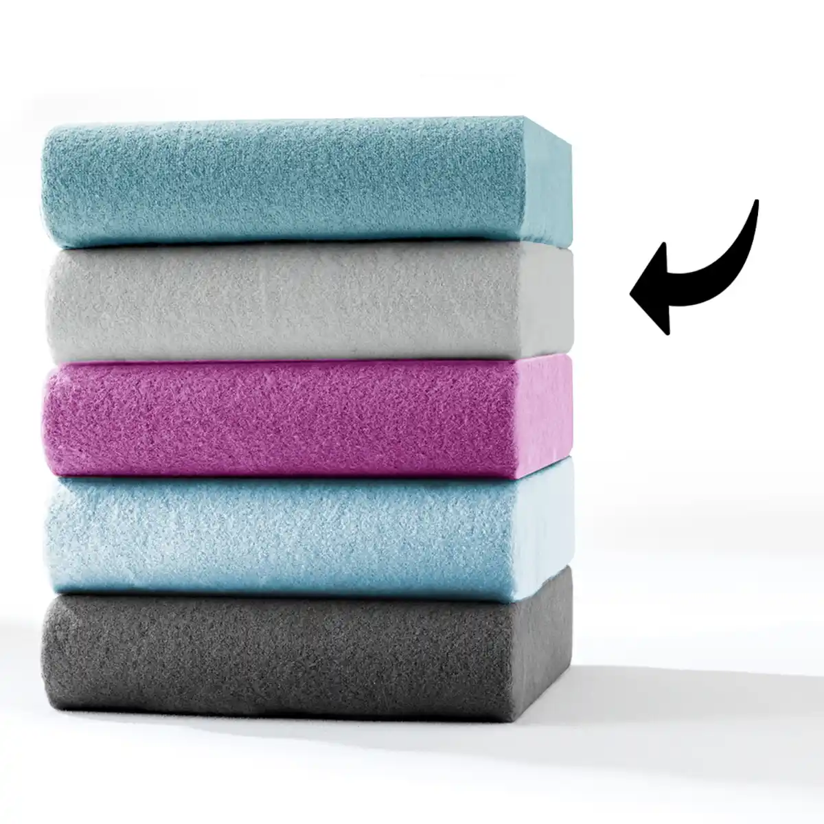 Bild 3 von Teddy-Flausch Spannbetttuch, ca. 180 - 200 x 200 cm