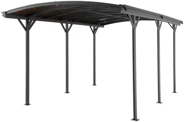 Bild 1 von Design Carport, Autoüberdachung Garage Unterstand, ca. 505 x 300 x 192/219 cm - Anthrazit
