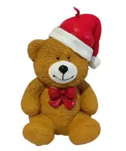 Figurenkerze Weihnachten, braun