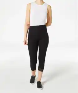 Leggings mit Spitze, schwarz