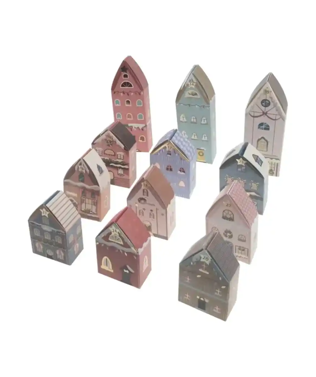 Bild 1 von Adventskalender Häuser, rot