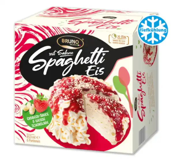 Bild 1 von BRUNO GELATO Spaghetti Eis mit Sahne*