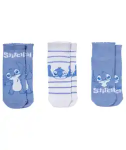 Stitch Lizenz Sneakersocken, blau