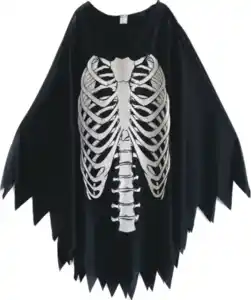 Erwachsenenkostüm Halloween, schwarz