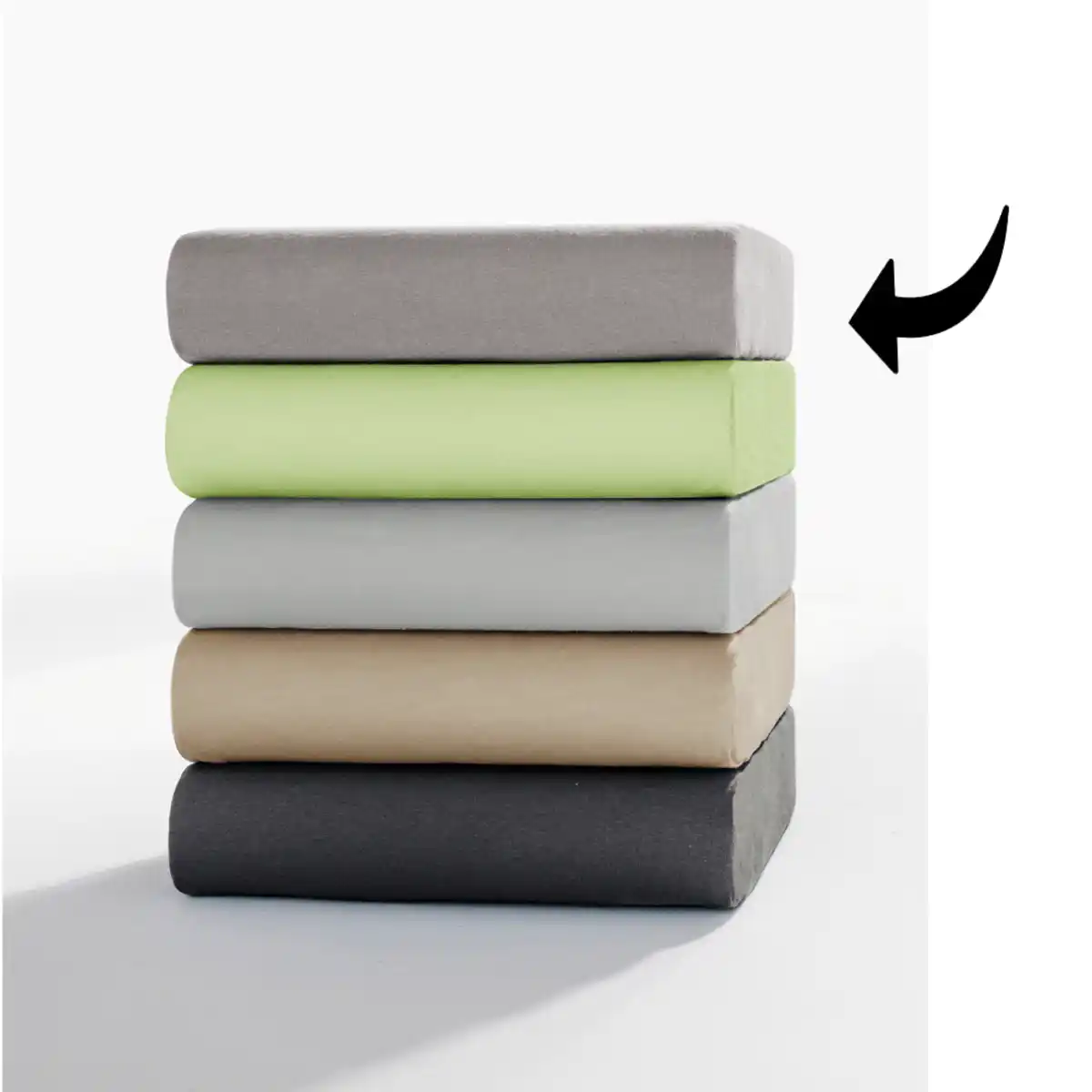 Bild 2 von Jersey Spannbetttuch für Topper + Boxspringbett