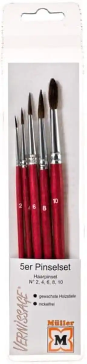 Bild 1 von VERNISSAGE Haarpinsel-Set im Etui 5er, 1 Stk