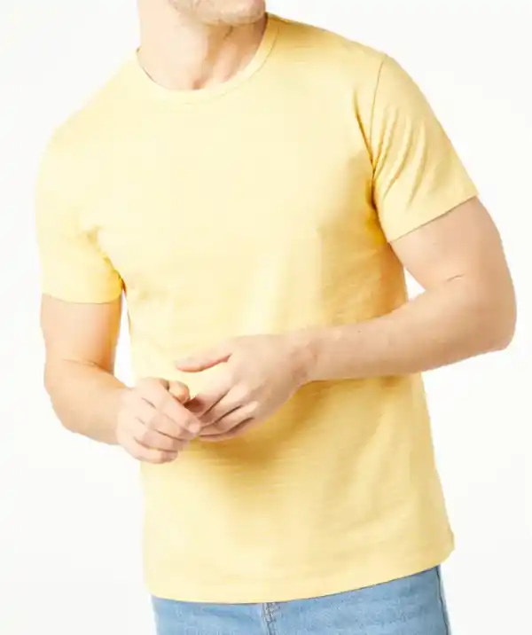 Bild 1 von Gestreiftes T-Shirt, weiß/gelb