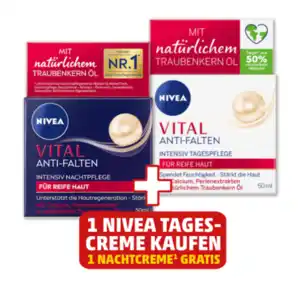 NIVEA Vital Anti-Falten Tages- oder Nachtpflege*