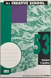 PAPERZONE Vokabelheft A4 2 Spalten 40 Blatt, 1 Stk