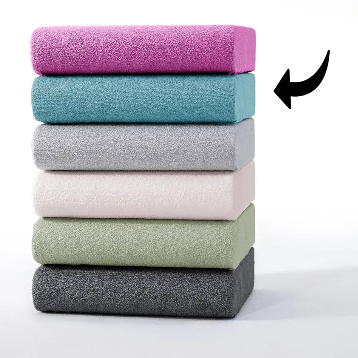 Bild 2 von Frottee-Spannbetttuch, ca. 180-200x200+30 cm