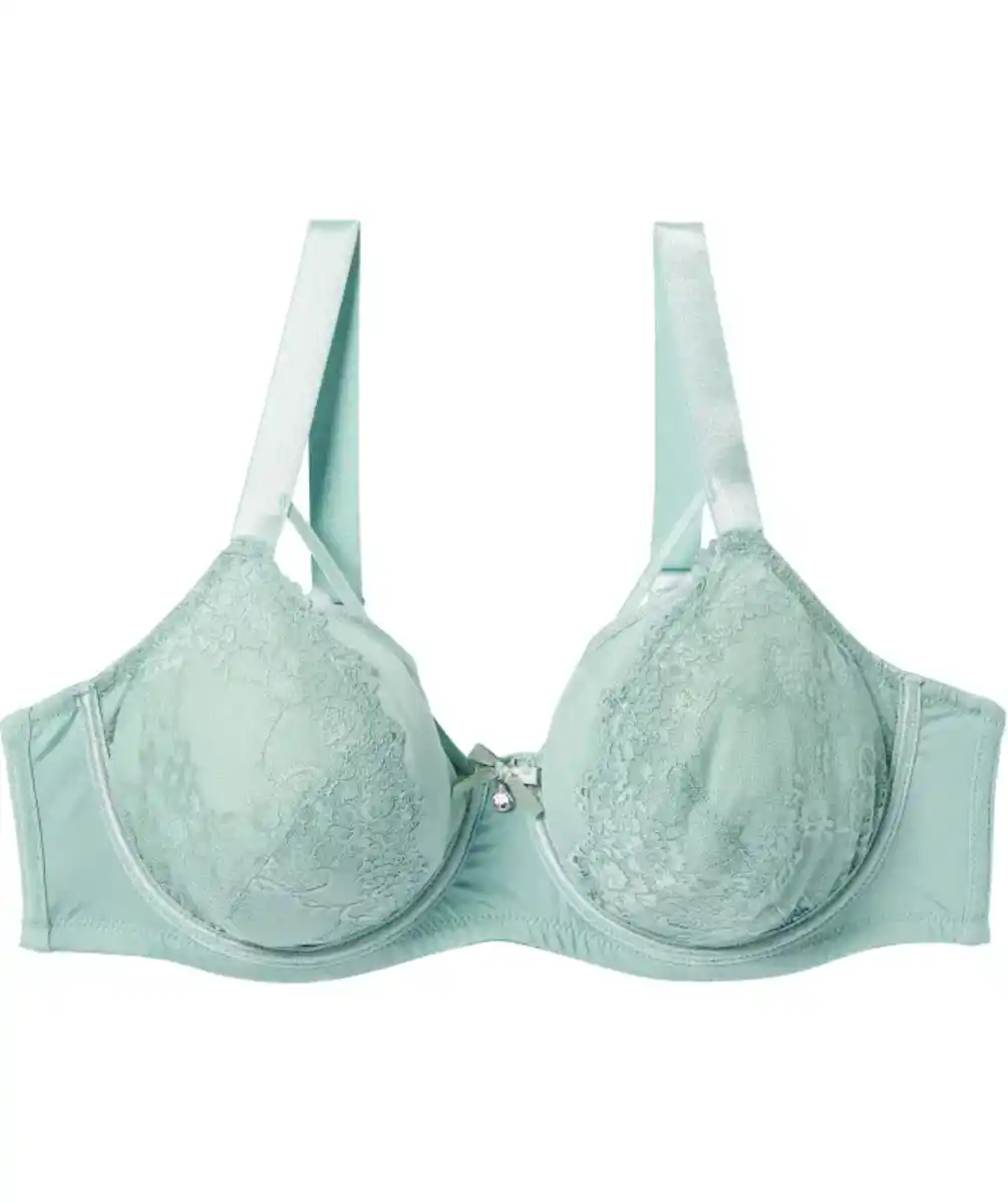 Bild 1 von Bügel-BH mit Spitze, grün