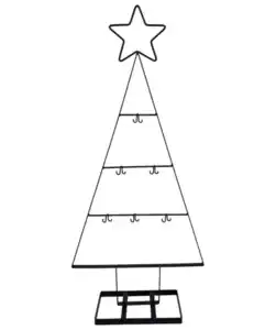 Deko-Tanne Weihnachten, schwarz