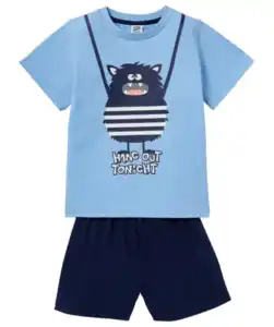 Pyjama Monster, hellblau