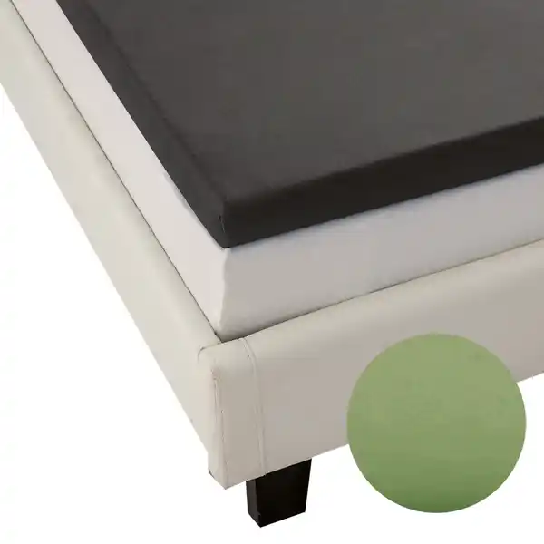 Bild 3 von Mikrofaser-Interlock Jersey-Topper-Spannbetttuch, ca. 90 - 100 x 200 cm 