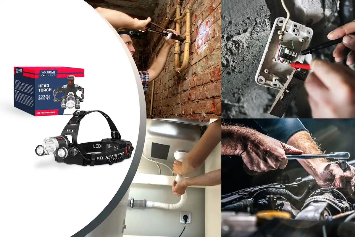 Bild 3 von WOLFGANG Stirnlampe 2-LED-Leuchten (Li-Ionen-Akku)