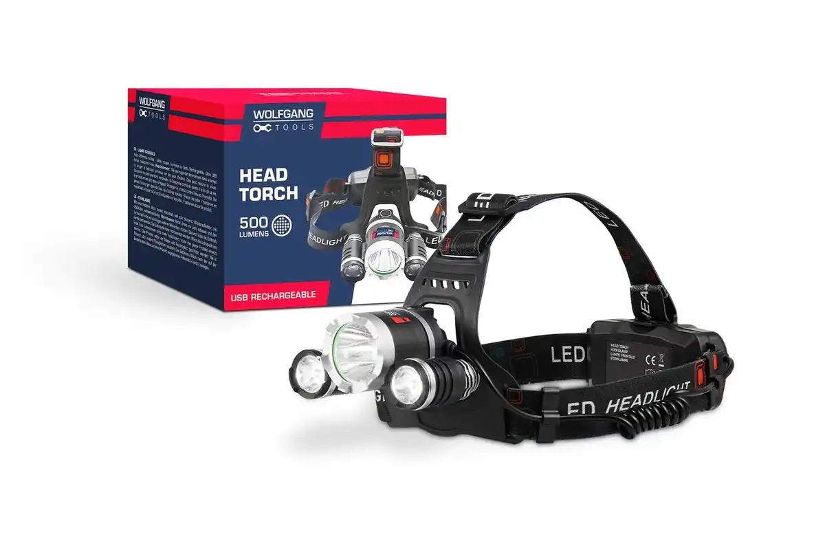 Bild 1 von WOLFGANG Stirnlampe 2-LED-Leuchten (Li-Ionen-Akku)