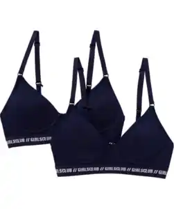 Soft-BHs mit Schriftzügen, dunkelblau
