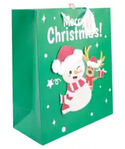 Geschenktüte Weihnachten, grün