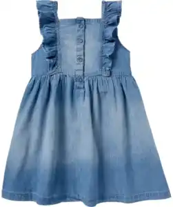 Jeanskleid mit Rüschen, jeansblau