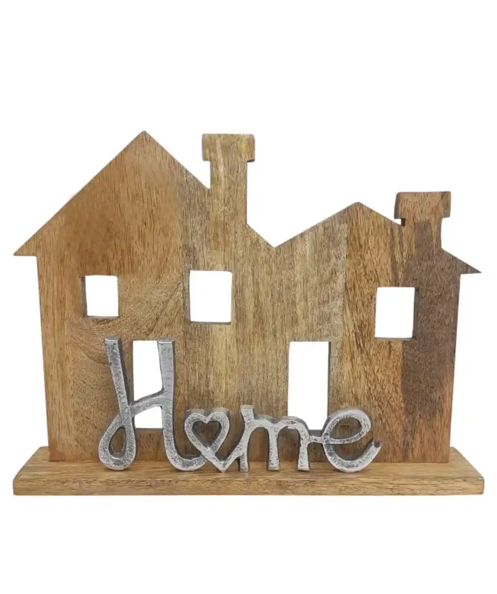 Bild 1 von Deko-Haus aus Holz, naturfarben