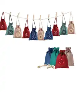 Adventskalender Weihnachten, rot