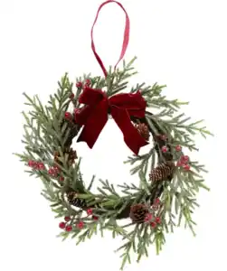 Deko-Kranz Weihnachten, rot
