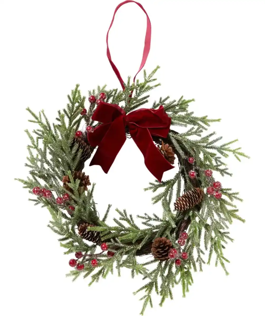 Bild 1 von Deko-Kranz Weihnachten, rot