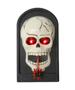 Türklingel Halloween, schwarz/weiß